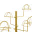 Organisateur vertical peu encombrant pour chapeau et perruque (base 19,69 po), arbre à capuchon en métal robuste avec 5 roues verrouillables-852600100-852600107