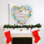Reproduction d’art textuel sur toile tendue joyeux Noël-134341703