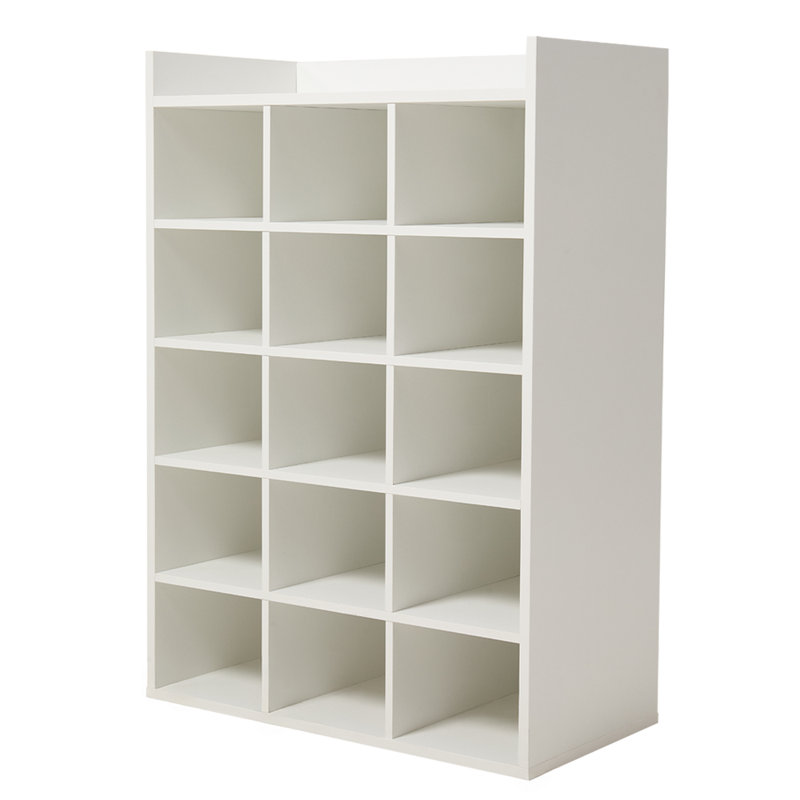 15 Pair Shoe Rack, White