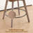 Kishmat Swivel 26'' Upholstered Counter Stool with Solid Wood Frame-953828659
