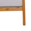 Canapé d'extérieur moderne en bois d'acacia 3 places avec coussins de 76,38 po de largeur Ugarte-124216038