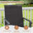 4-Person Patio Dining Set with Suqare Metal Dining Table and 4 Rattan Armrest Dining Chairs-1117849864