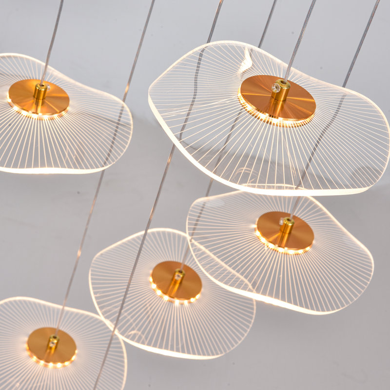 Lustres modernes à haut plafond, lustre en spirale dorée à 12 lumières à intensité variable, grand lustre pour vestibule, vestibule et escalier
