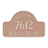 Lexington Welcome 3-Line Wall Address Plaque