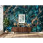Décoration murale abstraite en labradorite turquoise | Géode marbre bleu-vert | Œuvre d'art de luxe en pierres précieuses | Décoration murale moderne et audacieuse 483DRE-524266673-524266678