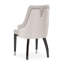 Chaise de salle à manger avec accoudoirs Carmela - zinc / gris anthracite brillant