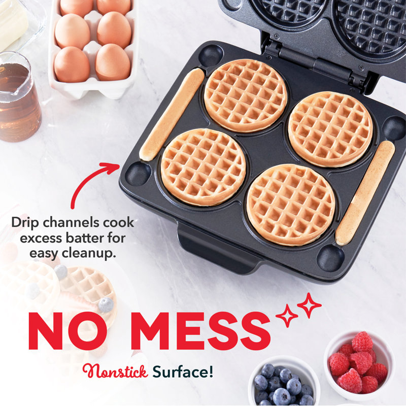 Dash Multi Mini Waffle Maker, Brown