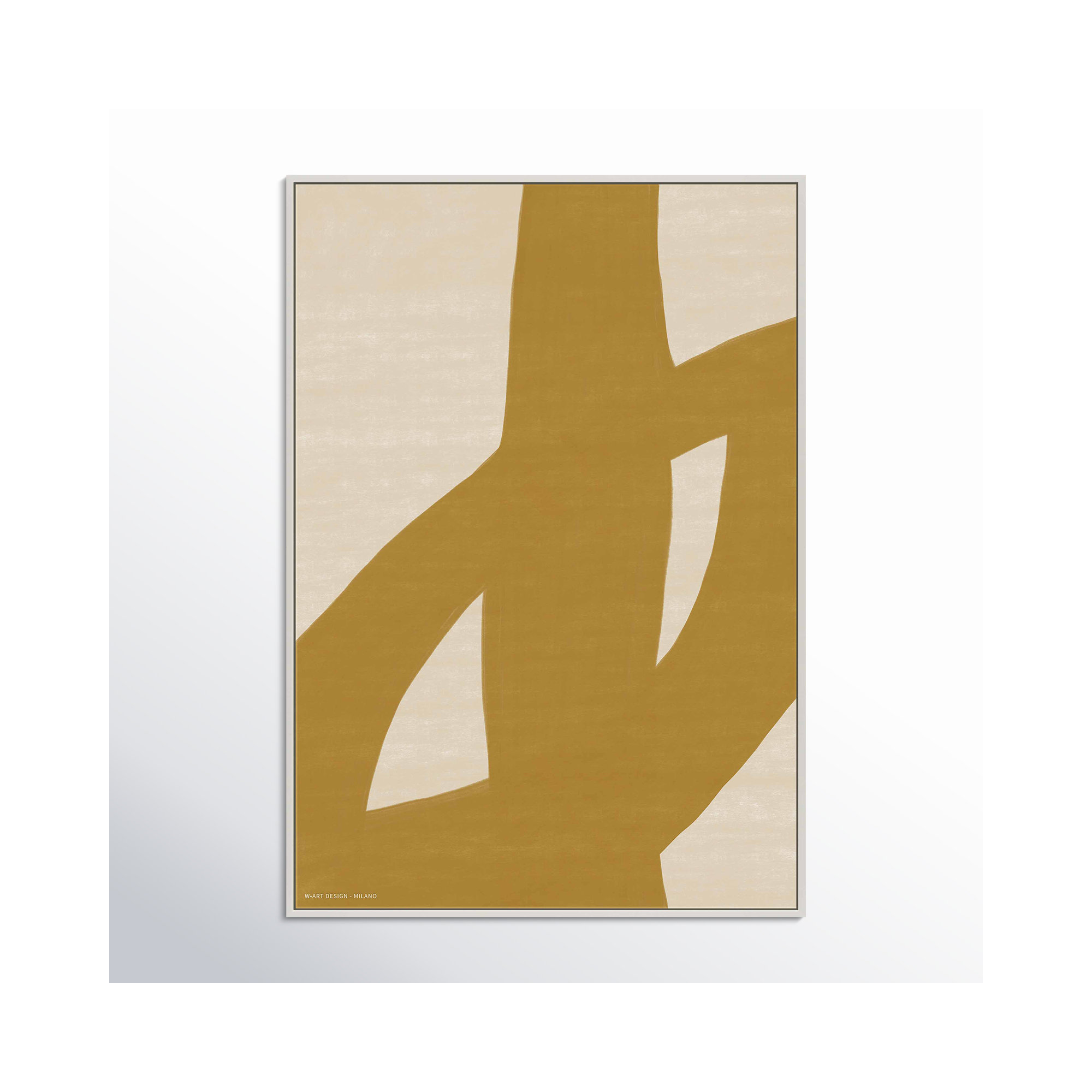 Form And Fusion 1 by Romina Gadler, 20" H x 14" W x 1.25" D, White Framed Canvas