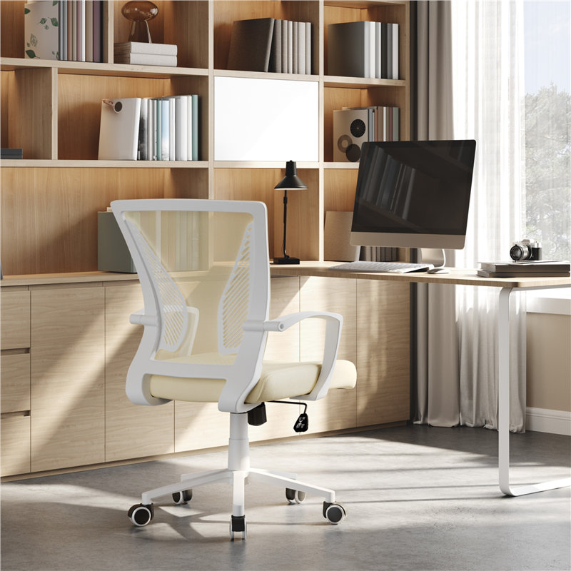 Drehstuhl , White, Beige