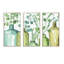 «Mixed Botanical Green Leaves I0», ensemble d'art mural sur toile encadré de campagne-72043527-72044241