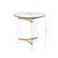 Table de bout en verre, table de boissons