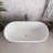 59" Streamline Soaking Freestanding Tub With Internal Drain-108964761
