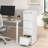 Bizoe White 4-Drawer Vertical Metal File Cabinet with Lock, Letter Legal A4 Hanging Files, Full Extension Drawers for Home Office-1013920932-1023777458