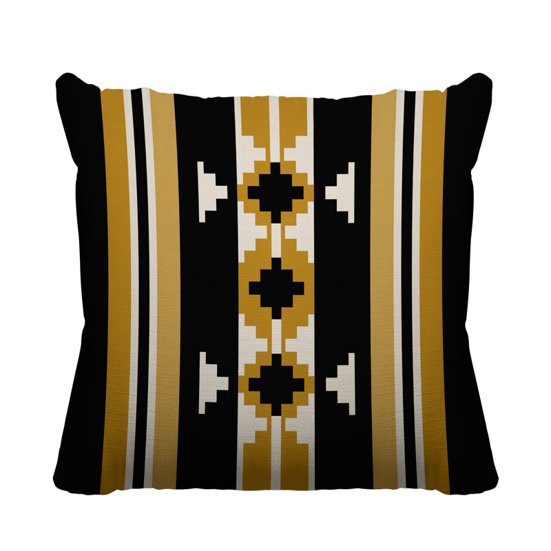 Coussin intérieur / extérieur Sakari, Jaune, L 15 po x H 15 po