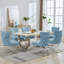 Chaise parsons rembourrée en velours capitonné Chary-216153790