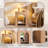 Arched End Table Set of 2 with Type-C Charging Station, 22" Modern Bedroom Sideboard with Arched Shelf-283388538-277537874