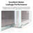 56-60*76 " Double Sliding Opening Frameless Design Soft-Close Shower Door With Premium (8Mm)Thick Tampered Glass And Easy-Cleaning Coating-124402528