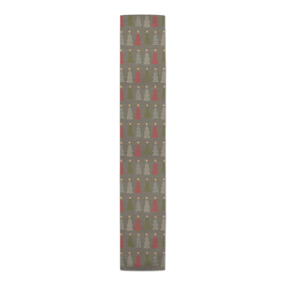 Gray Tree Pattern Table Runner