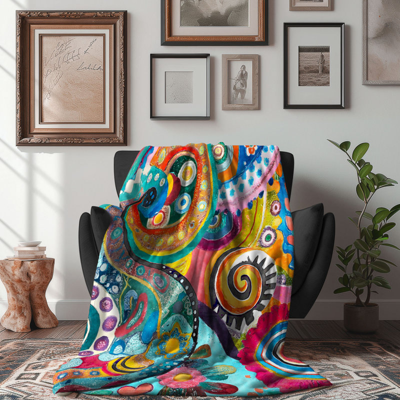 Machine Woven Throw Blanket, 50" W x 60" L