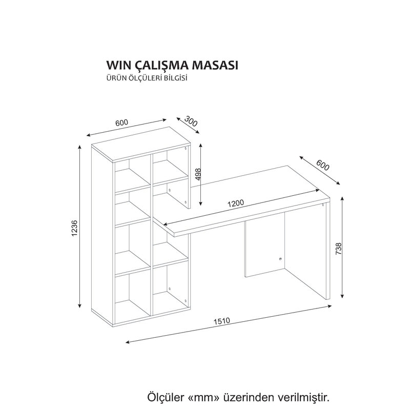 Bureau Lumsden, Blanc /Rouge