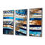 Ensemble de salon art mural Blue Sparkling-562107842-562107854