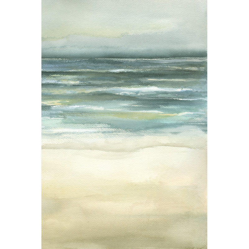 Tranquil Sea III by Jennifer Goldberger - Painting on Canvas, 91cm H x 61cm W, Wrapped Canvas