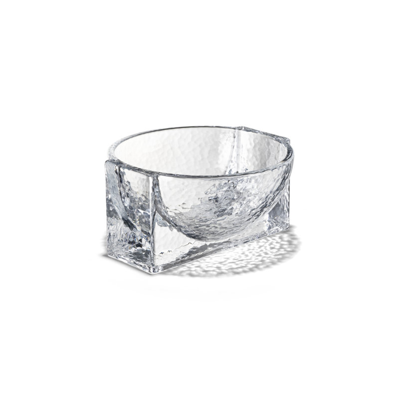 Bol décoratif en verre Forrma, H 3,3 po x l 6,1 po x P 6,1 po