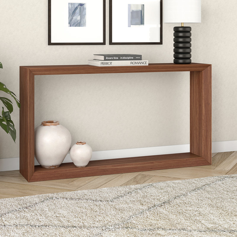 Amberg Console Table, 30" H x 55" W x 11-5/8" D, Satin Walnut