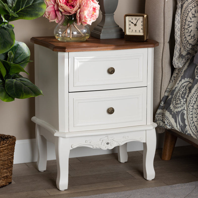 49cm W Manufactured Wood Bedside Table