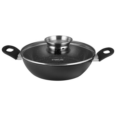 Bella Cucina 3.5L Non-Stick Aluminum Paella Pan with Lid