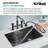 Urbix Bridge Faucet with Side Spray Included-88596470