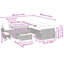 124cm Wide Patio Sofa with Cushions