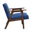 Chaise d'appoint en tissu et bois d'hévéa massif-2033876957-2033876953