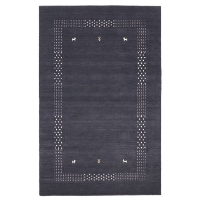 Kashkuli Gabbeh Navy Rug 4'10" x 7'8"
