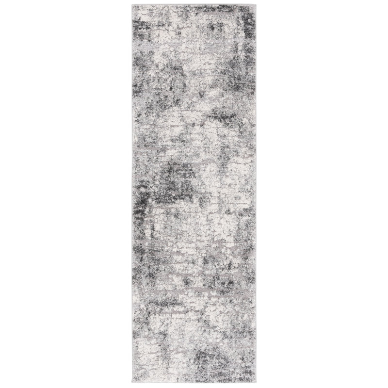 Tapis abstrait Abbi-Rose 100 Performance, Tapis de couloir 2 pi x 6 pi