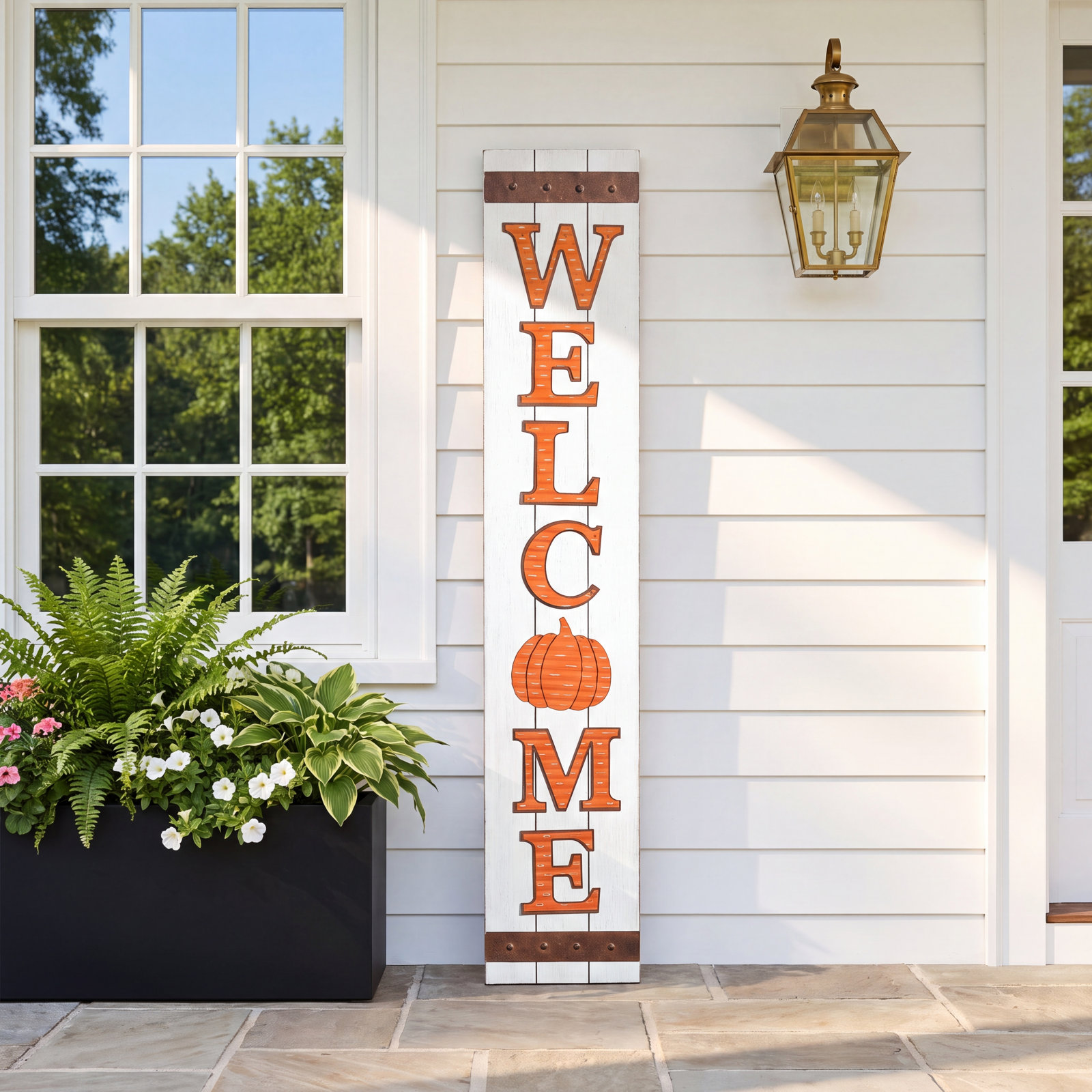 Pumpkin Welcome Porch Sign