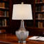 Lampe de table simple en verre de 26 pouces de hauteur, lampe de table de chevet à intensité variable à 3 voies avec port de charge USB, pour chambre à coucher, salon, bureau, bureau
