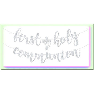Graduation Banner Blue Orange 2023 with Signs