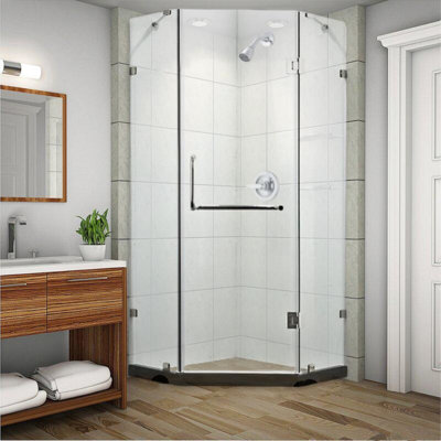 Porte de douche pivotante sans cadre l 36 "x H 79"