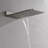 Wall Mounted Waterfall Rain Shower System With 3 Body Sprays & Handheld Shower-126529195