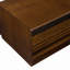 Table basse rectangulaire moderne avec 4 tiroirs et 2 tablettes, table basse en bois trempé de 47,2 po de style cannelé pour le salon-1104229389