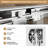 72" High 54" Wide Double Sliding Shower Door With Aluminum Frame, 1/4" Tempered Glass, - Shatter Film, Dual Stainless Handles, Reversible Install, Adjustable Width, Waterproof, Corrosion Easy