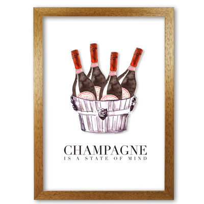 Champagne Is A State Of Mind - Print