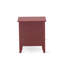 Ensemble de lit 2 pièces Fannin avec 1 structure pour très grand lit et une table de chevet moderne brossée au beurre brossé Mid-Century - Fabrication fiable et robuste - Lit en lin bleu denim-1545697503-1545865185