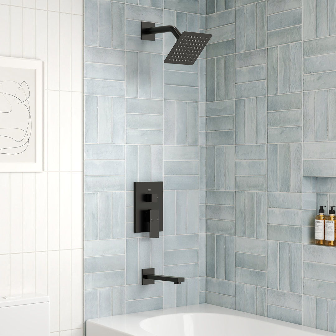 Tub and Shower Faucet Set, Tub And Shower Trim Kit, Valve Included EVERSTEIN