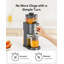 Slow Masticating Juicer, Cold Press Juicer Machine With 5.4" Large Feed Chute - High Juice Yield For Whole Fruits & Vegetables, Easy Cleanup Self Feeding Juice Extractor With Reverse Function