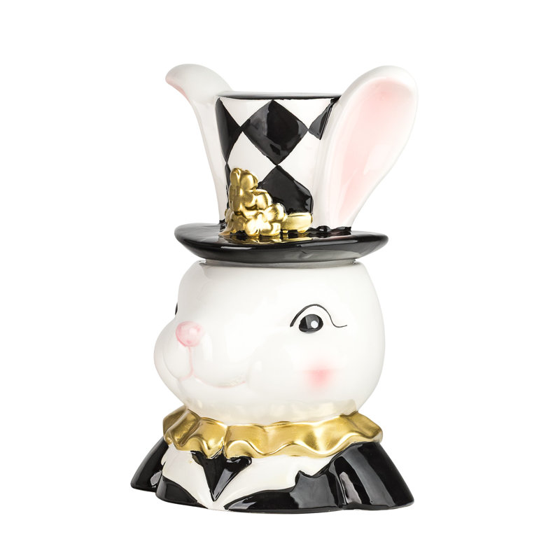 Boîte de 10 lapins Strawberry Street Dapper, noir et blanc