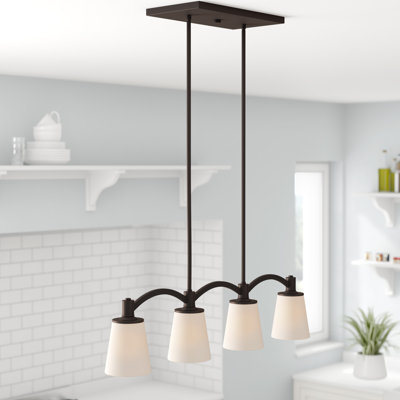 Alejandre 4-Light Steel Linear Pendant