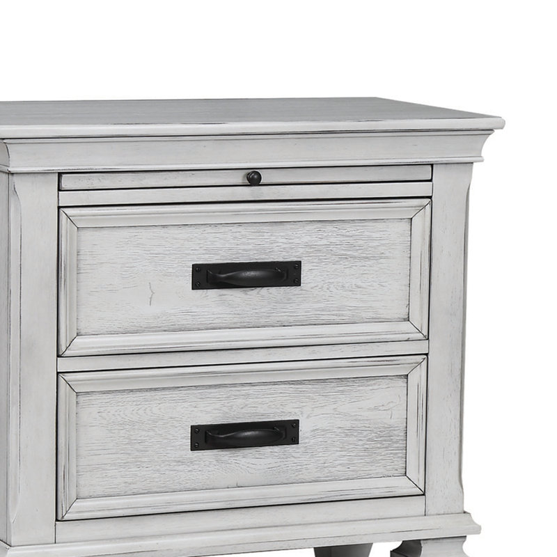 Larrick 28'' W Nightstand, White