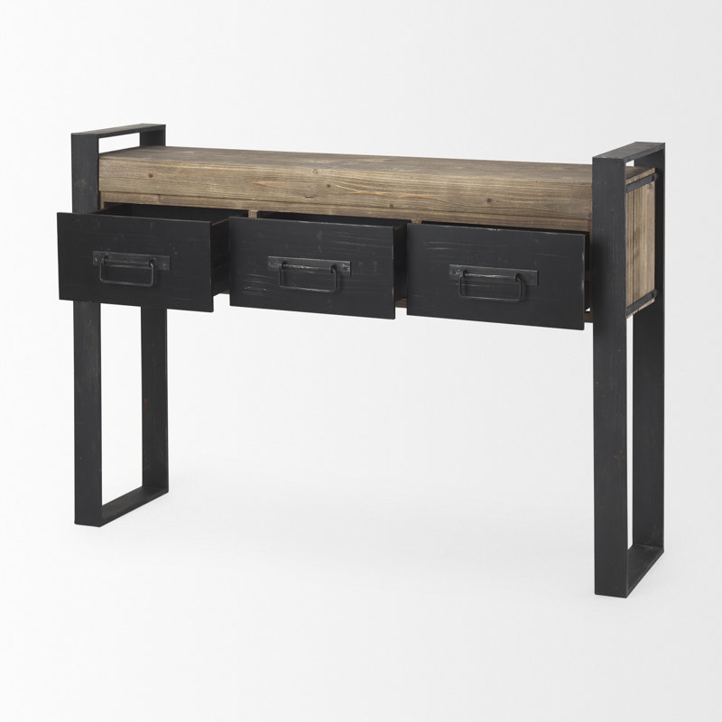 Metsahovi 48'' Solid Wood Top Console Table